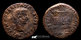 Tiberius Bronze As 13,07 g. 28 mm. Italica (Sevilla) 14-37 A.D. Very fine