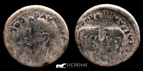 Tiberius Bronze As 11.06 g. 26 mm. Colonia Romula 14-37 AD