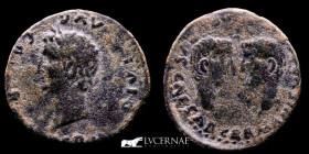 Tiberius Bronze As 9.95 g. 29 mm. Colonia Romula 14-37 AD Good fine