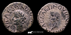 Tiberius Bronze Semis 4.74 g. 21 mm. Hispania Carthagonova 14-37 A.D Good very fine (MBC+)