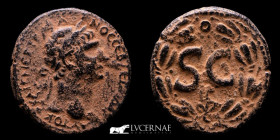 Trajan Æ Bronze As 15.18 g. 28 mm. Antioch 115-116 A.D. gVF