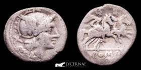 Anonymous Silver denarius 3,66 g. 19 mm. Italian 211 - 210 B.C. Fine (BC+)