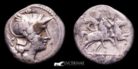 Anonymous Silver denarius 3,15 g. 18 mm. Italian 211 - 210 B.C. fine