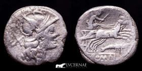 Anonymous Silver Denarius 3.91 g. 18 mm. Rome 179-170 BC gVF