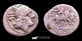 Anonymous Silver Sestertius 0.88 g., 13 mm. Rome 211-208 BC. Good very fine