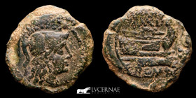 Valerius bronze Triens 10,64 g. 26 mm Rome 169-158 B.C. Good very fine