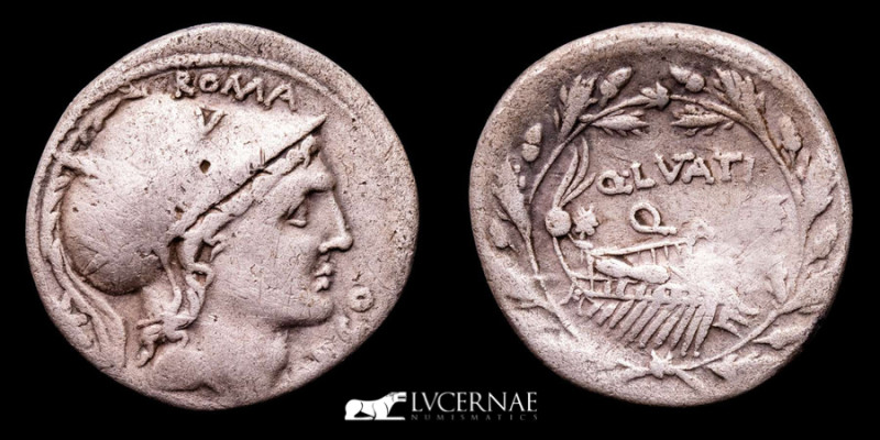 Roman Republic - Q. Lutatius Cerco. Silver denarius (3,77 g. 120 mm.), Rome mint...