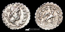 Lucius Aurelius Cotta Silver Denarius 3.91 g. 19 mm. Rome 105 BC. Extremely fine