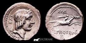 L. Calpurnius Piso Frugi Silver Denarius 2.96 g., 19 mm. Rome 90 B.C. gVF