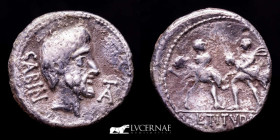 L. Titurius L.f. Sabinus Silver denarius 3,55 g., 19 mm. Rome 89 B.C. gVF