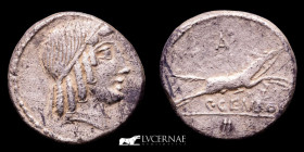 Caius Marcius Censorinus Silver Denarius 3,67 g. 16 mm. Rome 88 a.C. GVF