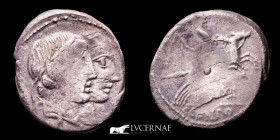 C. Censorinus. Silver Denarius 3,46 g., 19 mm. Rome 88 B.C. Fine (BC+)