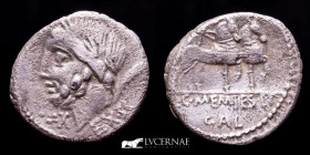 Lucius y Caius Memius Silver Denarius 3,63 g., 18 mm. Rome 87 BC. gVF