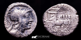 L. Rubrius Dossenus Silver Denarius 3,20 g. 18 mm. Rome 87 A.D. gVF