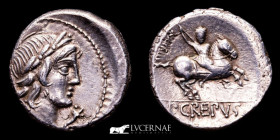 P. Crepusius Silver Denarius 3.98 g. 17 mm. Rome 82 B.C. gVF