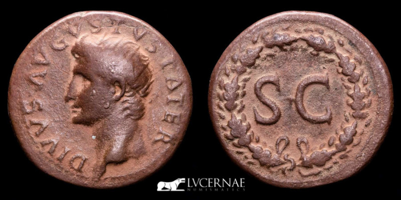 Roman Empire - Divus Augustus (+14 A.D.). Bronze dupondius (10.79 g. 29 mm.). Mi...