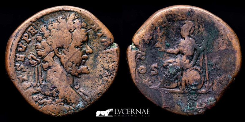 Roman Empire - Septimius Severus (193-211 A.D.) Ӕ Sestertius (19.42 g., 31 mm). ...