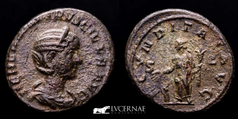 Roman Empire - Herennia Etruscilla, Augusta (249-251 A.D.) Æ As (7,25 g, 26 mm)....