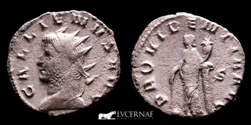 Roman Empire - Gallienus in the joint reign (253-260 A.D.), BI Silvered antonini...