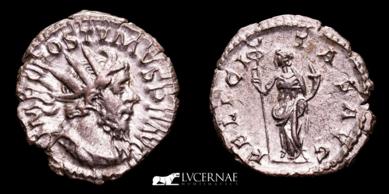 Roman Empire - Postumus (260-269 AD) Silver Antoninianus (3,30 g. 23 mm.). Treve...