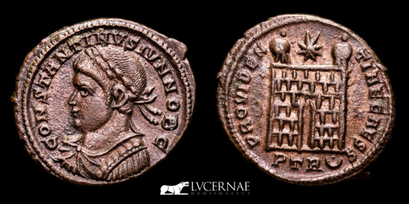 Roman Empire - Constantine II, as Caesar, (317-337 A.D.)
Æ Follis. (3.32 g., 20 ...