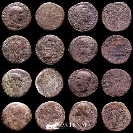 Roman Empire

Lot comprising eight (8) Imperial Bronze coins from Rome mint: Dup...