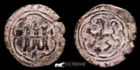 Reyes Catolicos Bronze 4 Maravedís 4.06 g. 30 mm. Coruña 1474-1504 Good very fine