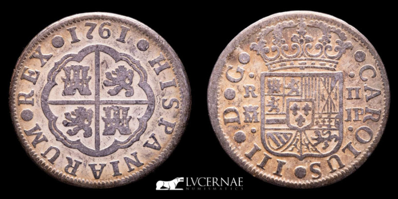 Spain - Carlos III (1759-1788)

Silver 2 reales, (5.40 g. 26 mm.) Madrid mint, 1...