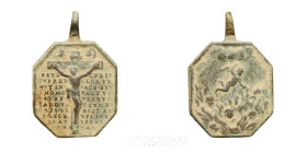 -- Bronze Religious Medal 31 mm Centurie XVIII Good fine (MBC)