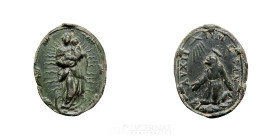 -- Bronze Religious Medal 22 mm Centurie XVIII Good fine (MBC)