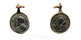 -- Bronze Religious Medal 25 mm Centurie XVIII Good fine (MBC)