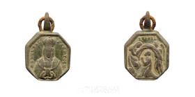 -- Bronze Religious Medal 23 mm Centurie XVIII Good fine (MBC)
