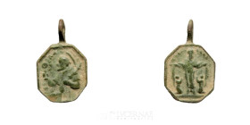 -- Bronze Religious Medal 23 mm Centurie XVIII Good fine (MBC)