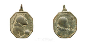 -- Bronze Religious Medal 27 mm Centurie XVIII Good fine (MBC)