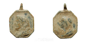 -- Bronze Religious Medal 27 mm Centurie XVIII Good fine (MBC)