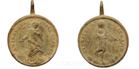-- Bronze Religious Medal 32 mm Centurie XVIII Good fine (MBC)