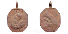 -- Bronze Religious Medal 31 mm Centurie XVIII Good fine (MBC)
