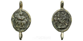 -- Bronze Religious Medal 34 mm Centurie XVIII Good fine (MBC)