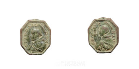 -- Bronze Religious Medal 18 mm Centurie XVIII Good fine (MBC)