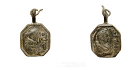-- Bronze Religious Medal 23 mm Centurie XVIII Good fine (MBC)