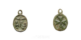 -- Bronze Religious Medal 18 mm Centurie XVIII Good fine (MBC)