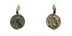 -- Bronze Religious Medal 21 mm Centurie XVIII Good fine (MBC)