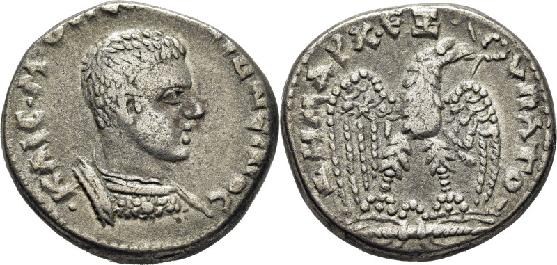 ROMA IMPERIO. Diadumediano. 217-218 d.C. Tetradracma. Antioquía en Orenten. Águi...