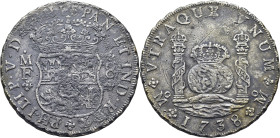 FELIPE V. Méjico. 8 reales. 1738. MF. EBC