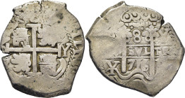 Felipe V. Potosí. 8 reales. 1716. Y