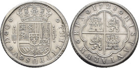 FELIPE V. Segovia. 8 reales. 1728. F. Módulo grande. EBC-