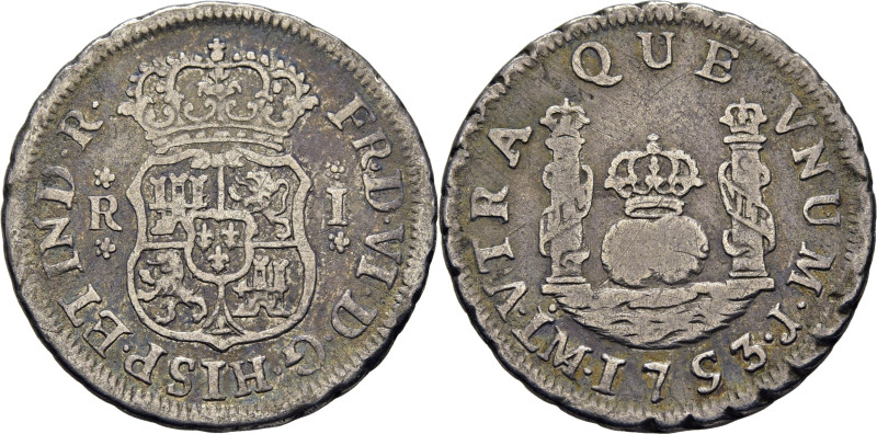 FERNANDO VI. Lima. Real. 1753. J. Cy10365. MBC