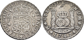 FERNANDO VI. Méjico. 8 reales. 1749. MF