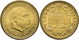 ESTADO ESPAÑOL. 1 peseta. 1953*19-54. SC-