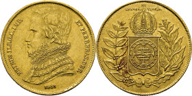 BRASIL. Pedro II. 10.000 reis. 1851. MBC+/EBC